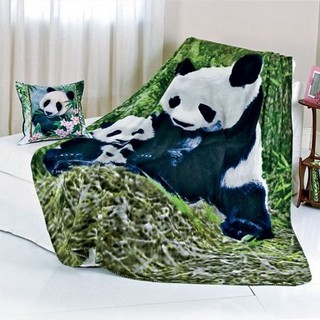 Набор «Панда»: плед + подушка, 2 предмета