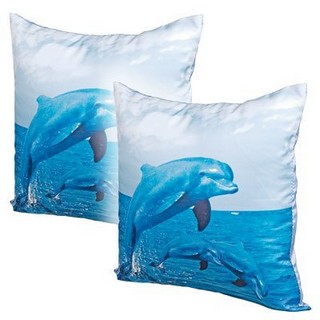 Набор из 2 подушек «Дельфины»