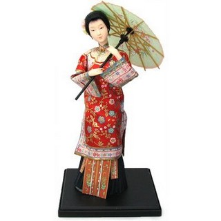 Статуэтка «Китаянка с зонтиком», 25 см
